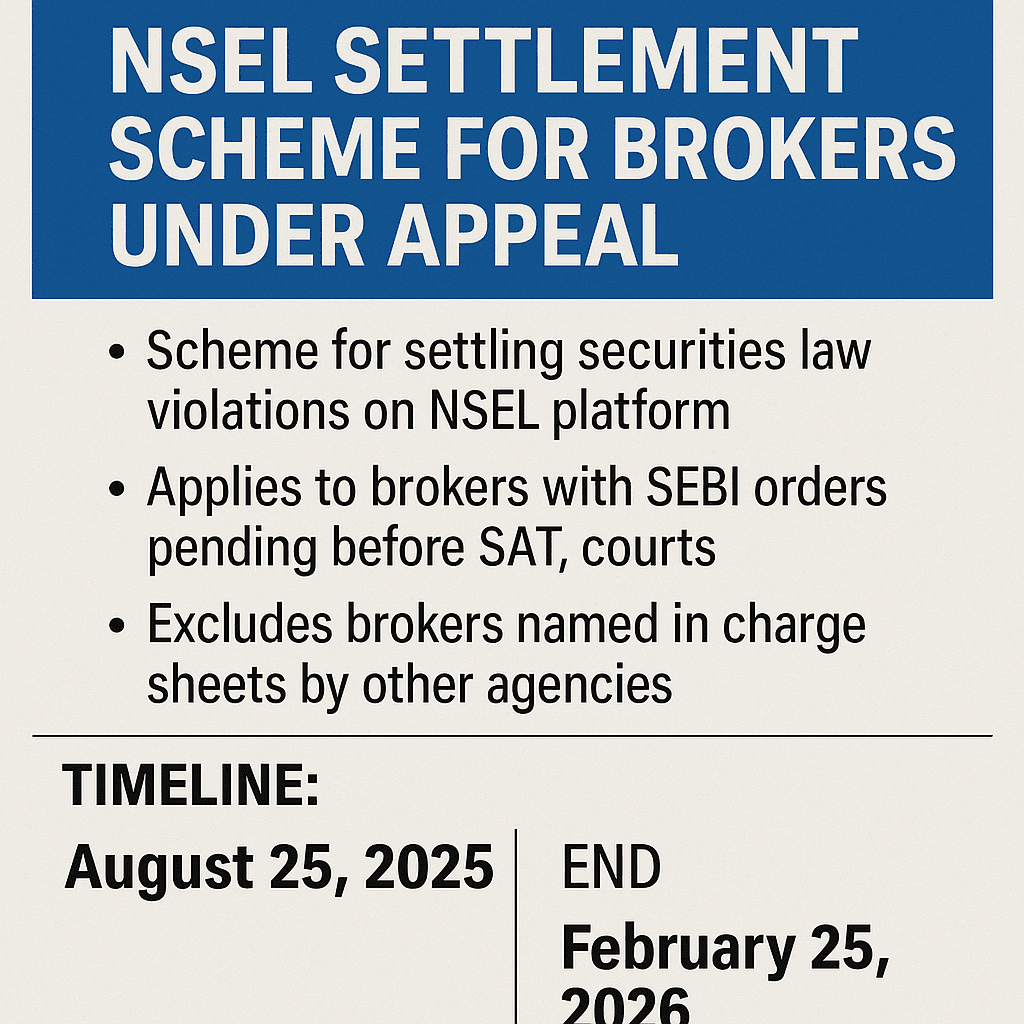 NSEL Settlement Scheme for Brokers