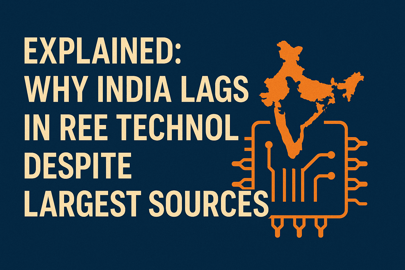 India Lags in REE Technology