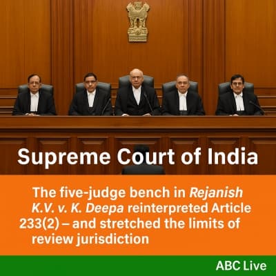 Rejanish K.V. v. K. Deepa