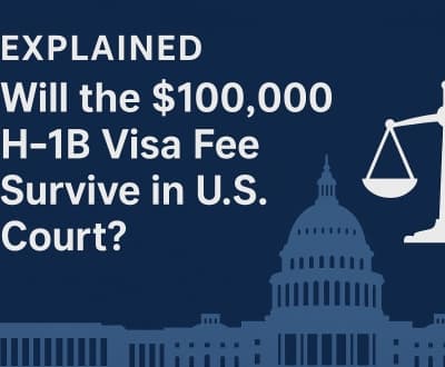 $100,000 H-1B Visa Fee