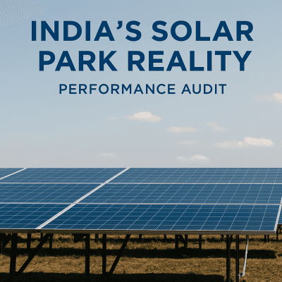 India’s Solar Park perfromace Audit