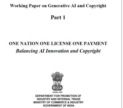 DPIIT AI Copyright Plan