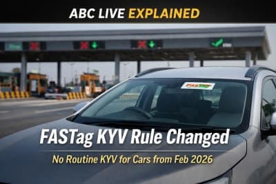 FASTag rule change at Indian toll plaza