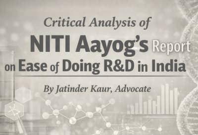 NITI Aayog Report on Ease of Doing R&D in India