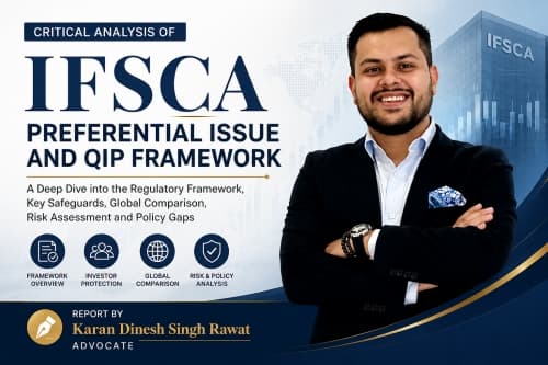 IFSCA Preferential Issue and QIP Framework